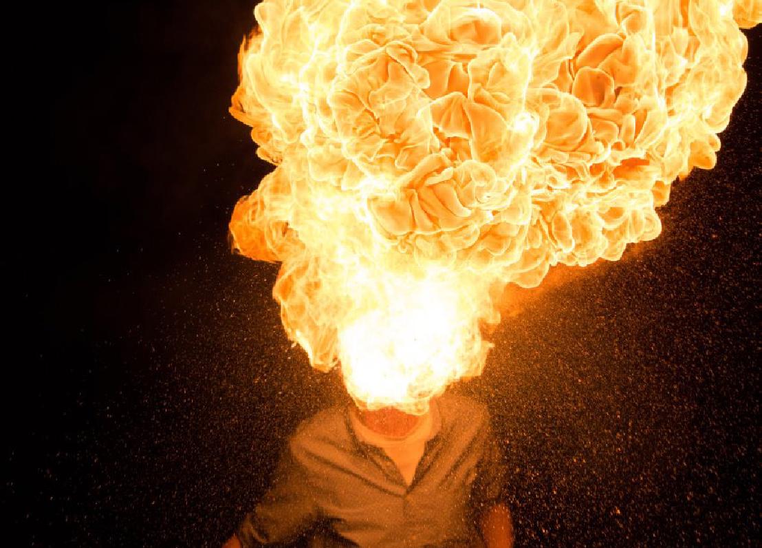 Feuer und Verbrennungsdreieck